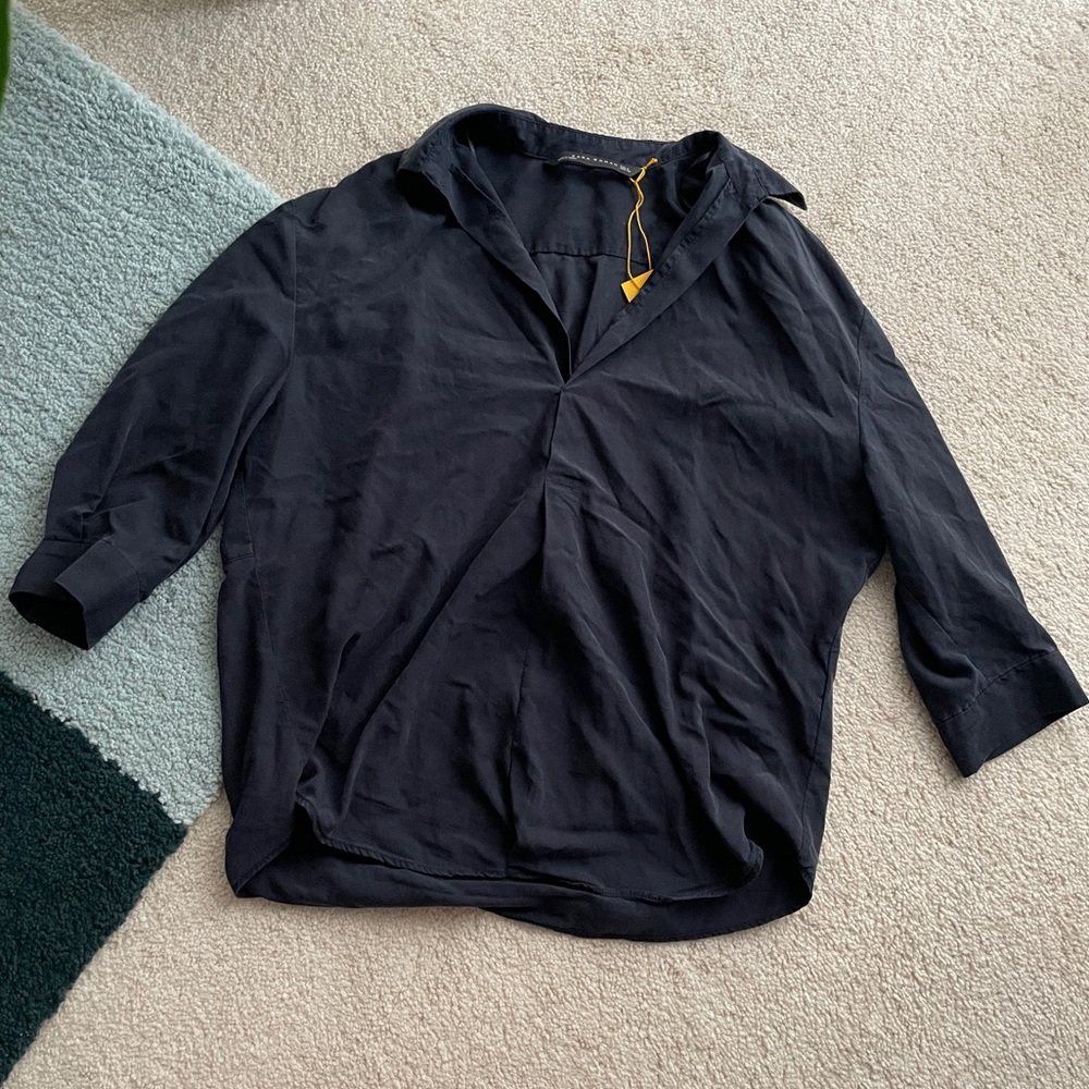 Zara Woman Navy Blue Blouse size S